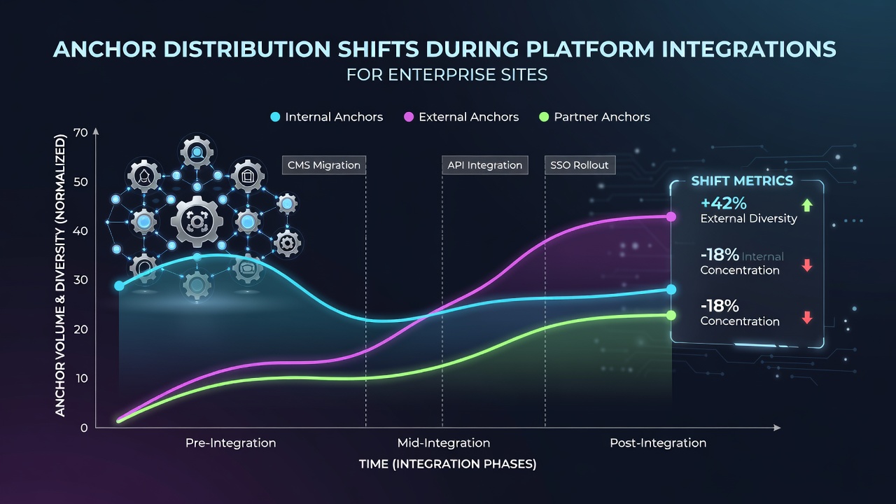 Charting Anchor Distribution Shifts During Platform Integrations for Enterprise Sites